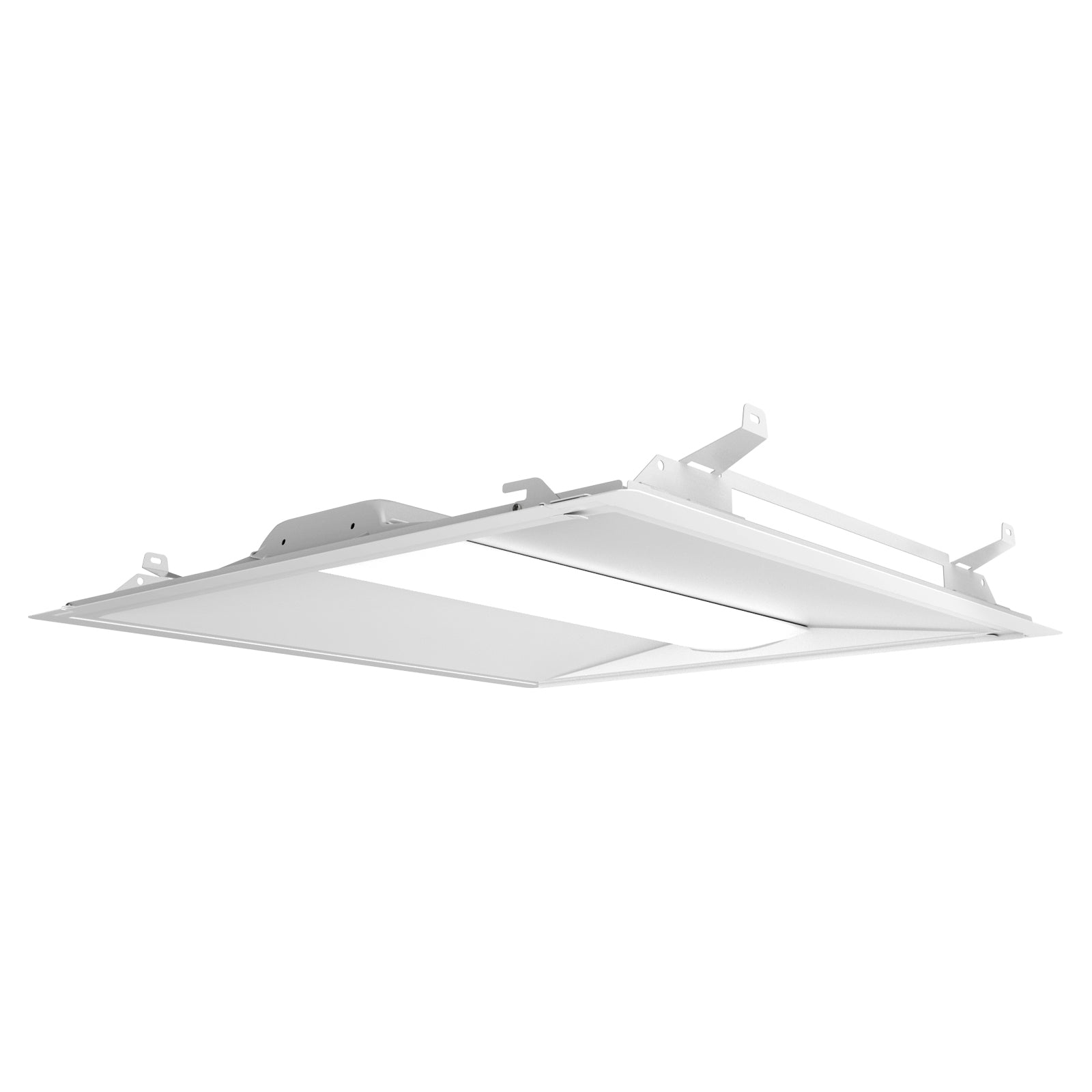 2x2 FT LED Troffer Rerofit Kit- Watts 30-25-20 - Kelvin 3500-4000-5000 - Wattage & CCT Selectable - Microwave and Bluetooth Ready- 4 Pack Gielight