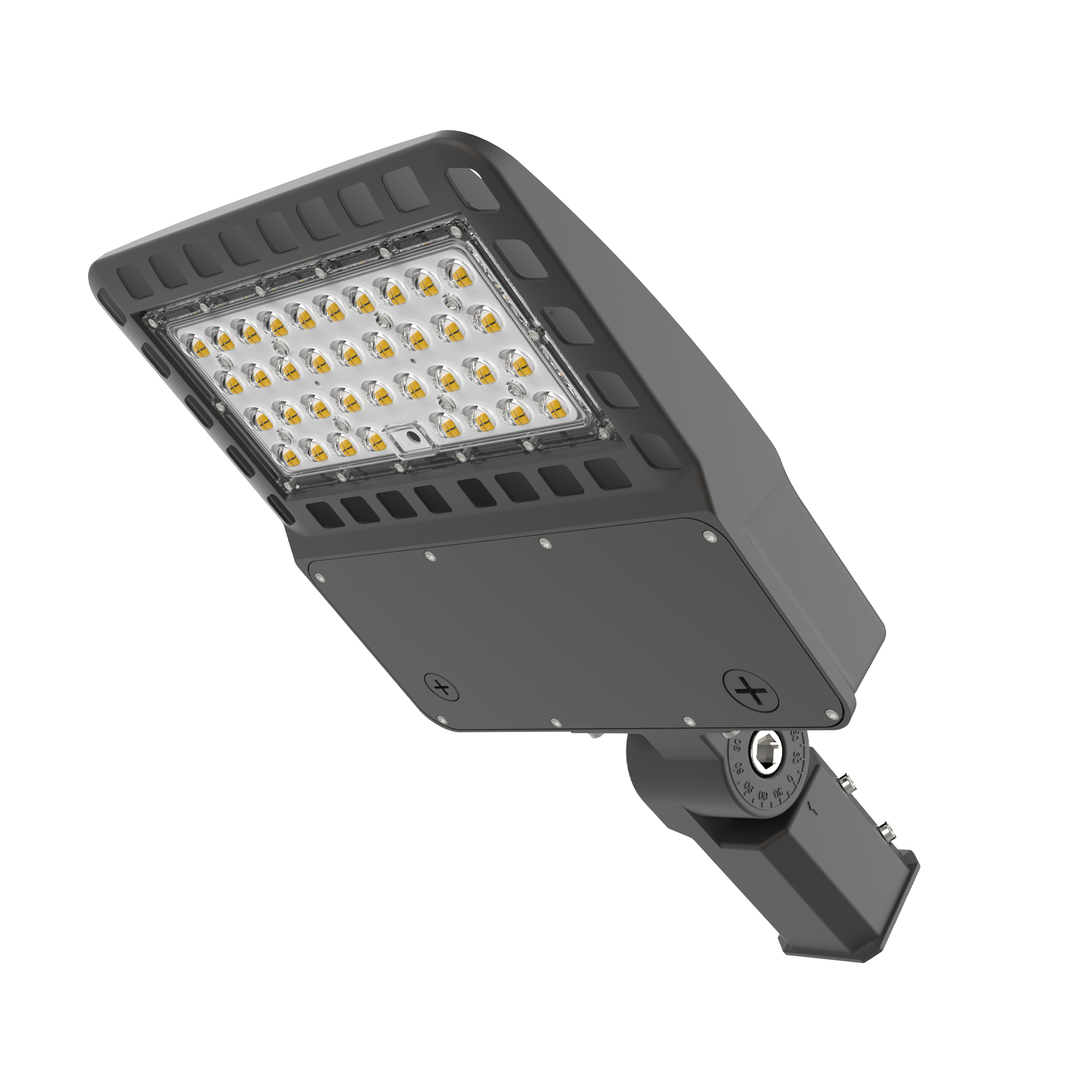 LED Shoebox Area Light - 150-120-100W - Wattage Selectable - 277-480 VOLT - 1 Pack Gielight