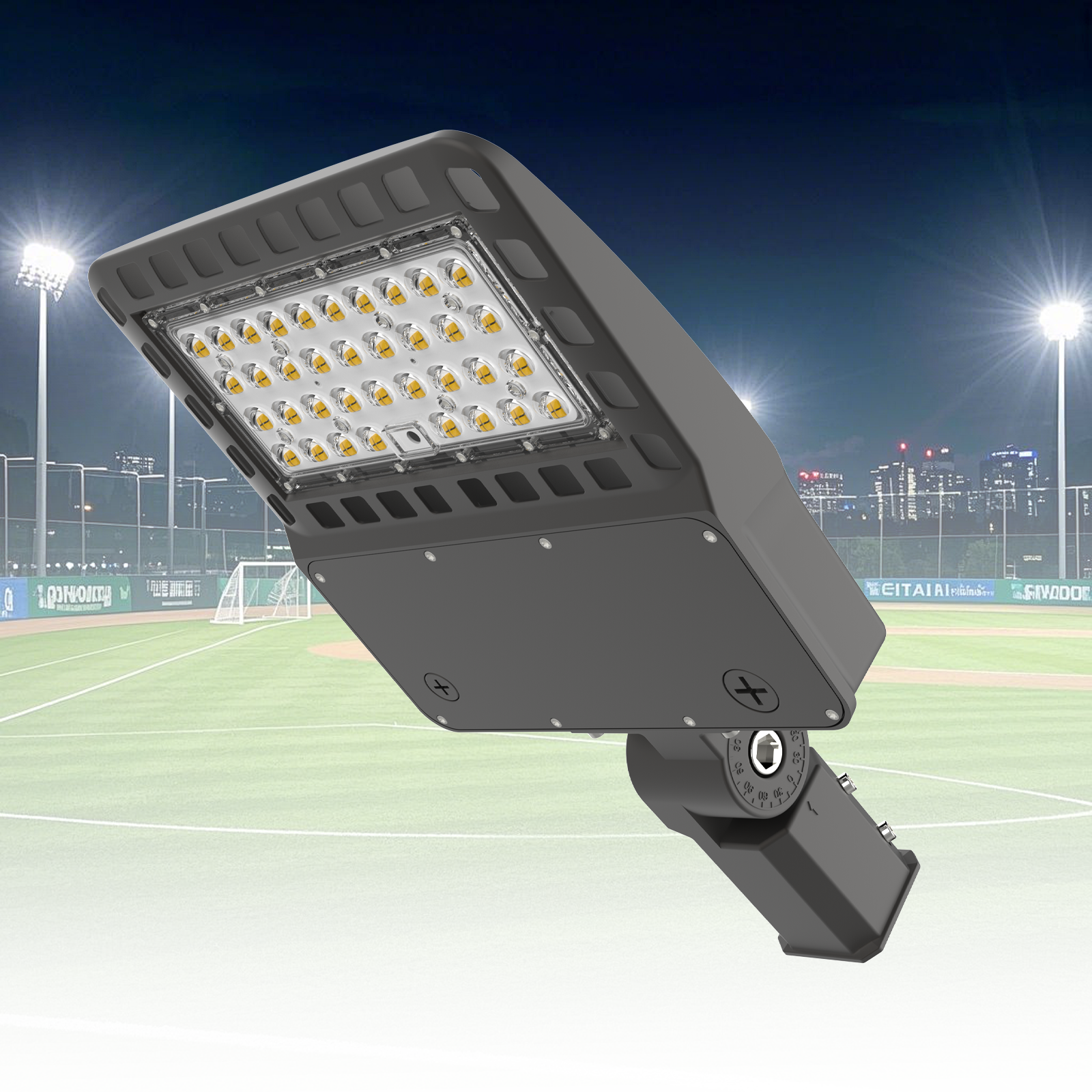 LED Shoebox Area Light - 200-150-100W - Wattage Selectable - 120-347 VOLT - 1 Pack Gielight