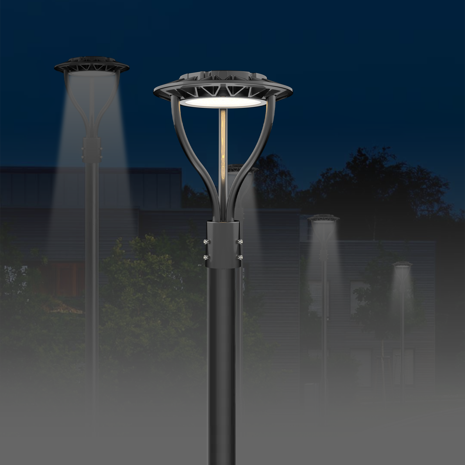 LED Post Top Light - 150W - Wattage & CCT Selectable Gielight