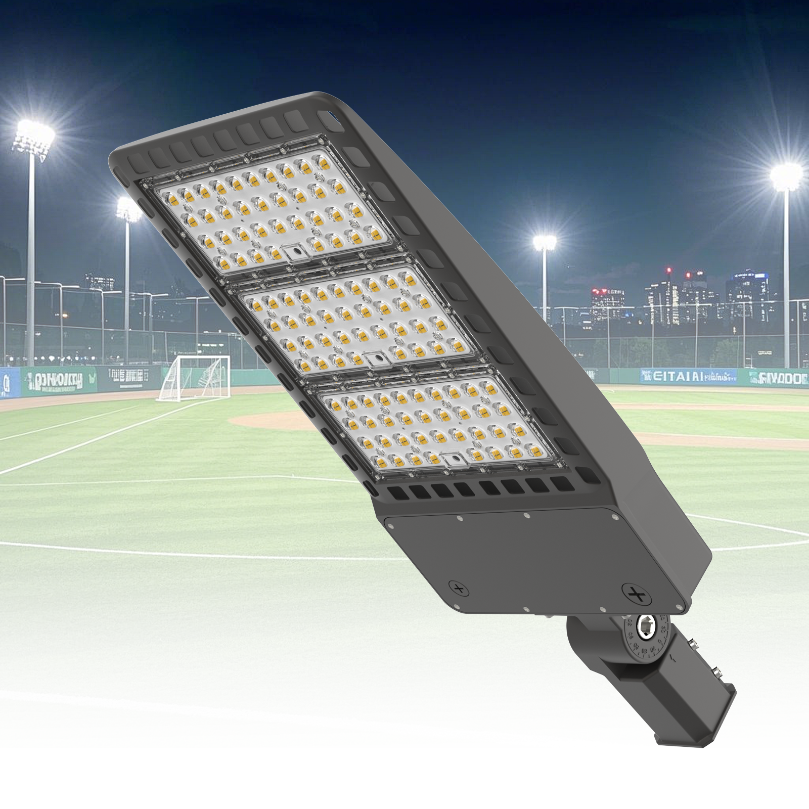 LED Shoebox Area Light - 400-350-300W - Wattage Selectable - 100-347 VOLT 1 Pack Gielight