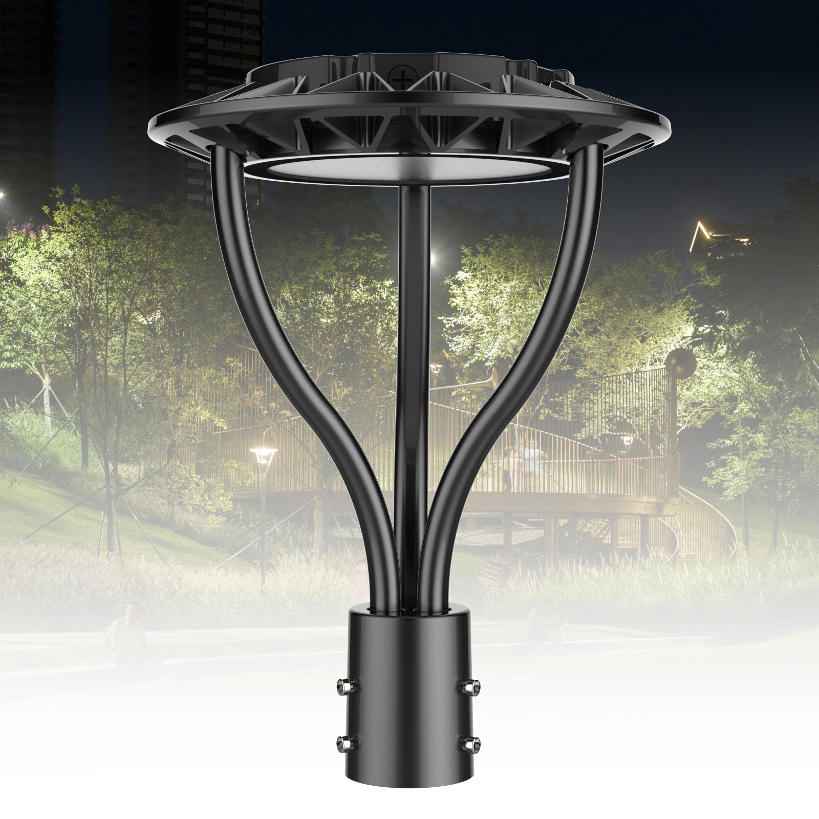 LED Post Top Light - 150W - Wattage & CCT Selectable - Gielight