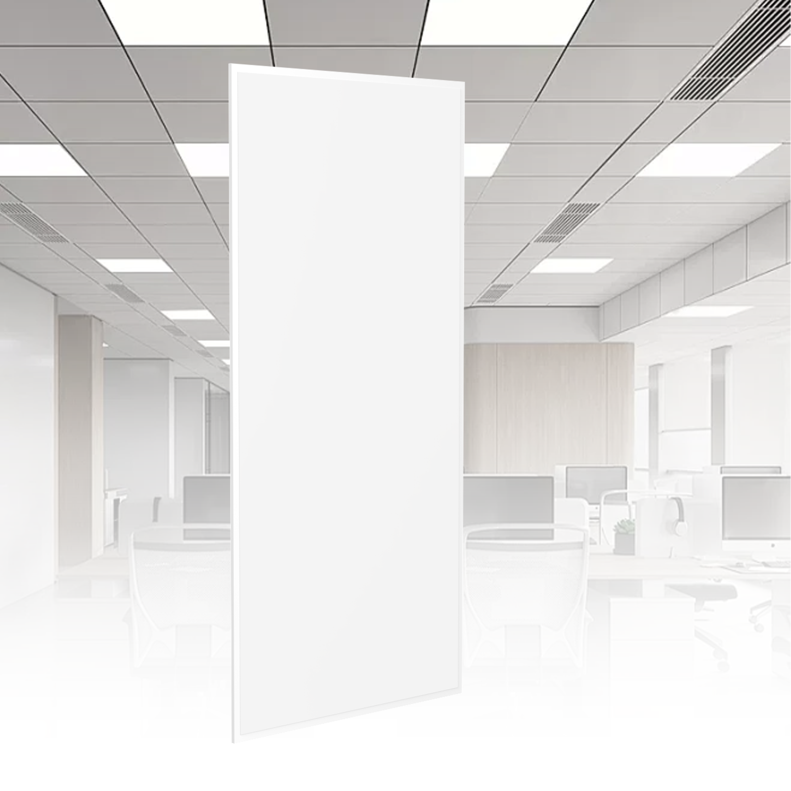 2x4 FT LED Panel - Watts 30-40-50 - Kelvin 3500-4000-5000 - Wattage & CCT Selectable - 4 Pack Gielight