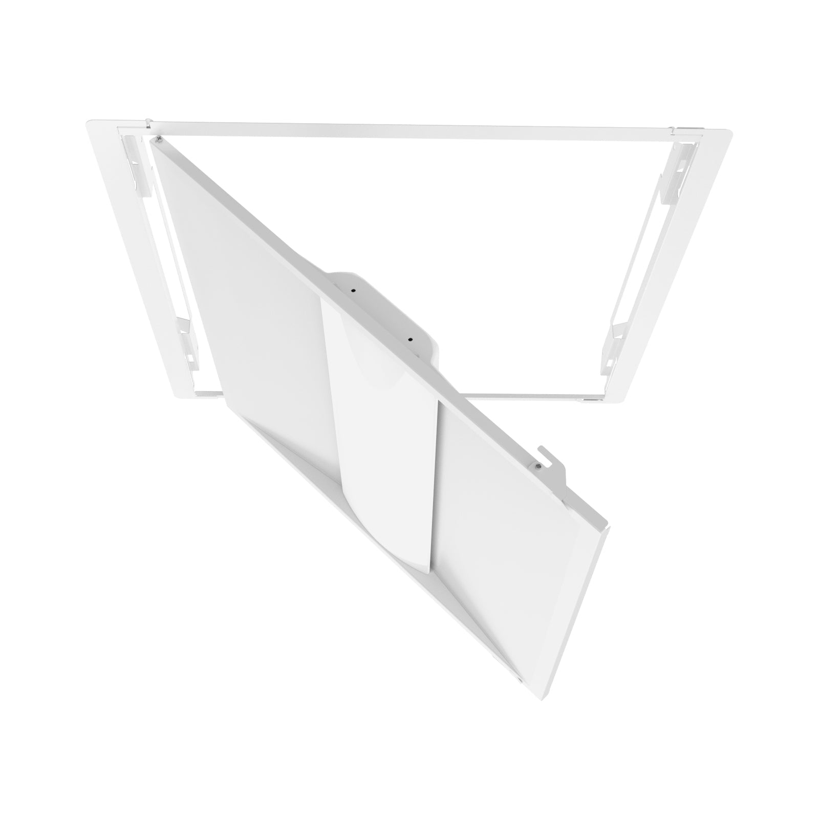 2x2 FT LED Troffer Rerofit Kit- Watts 30-25-20 - Kelvin 3500-4000-5000 - Wattage & CCT Selectable - Microwave and Bluetooth Ready- 4 Pack Gielight
