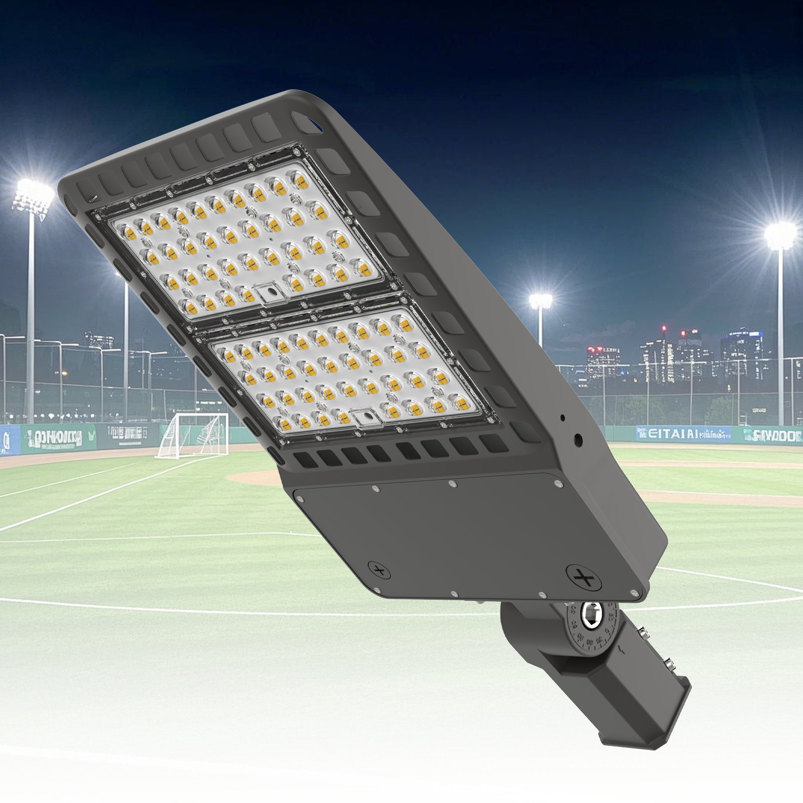 LED Shoebox Area Light - 300-240-200W - Wattage Selectable - 120-347 VLOT - 1 Pack Gielight