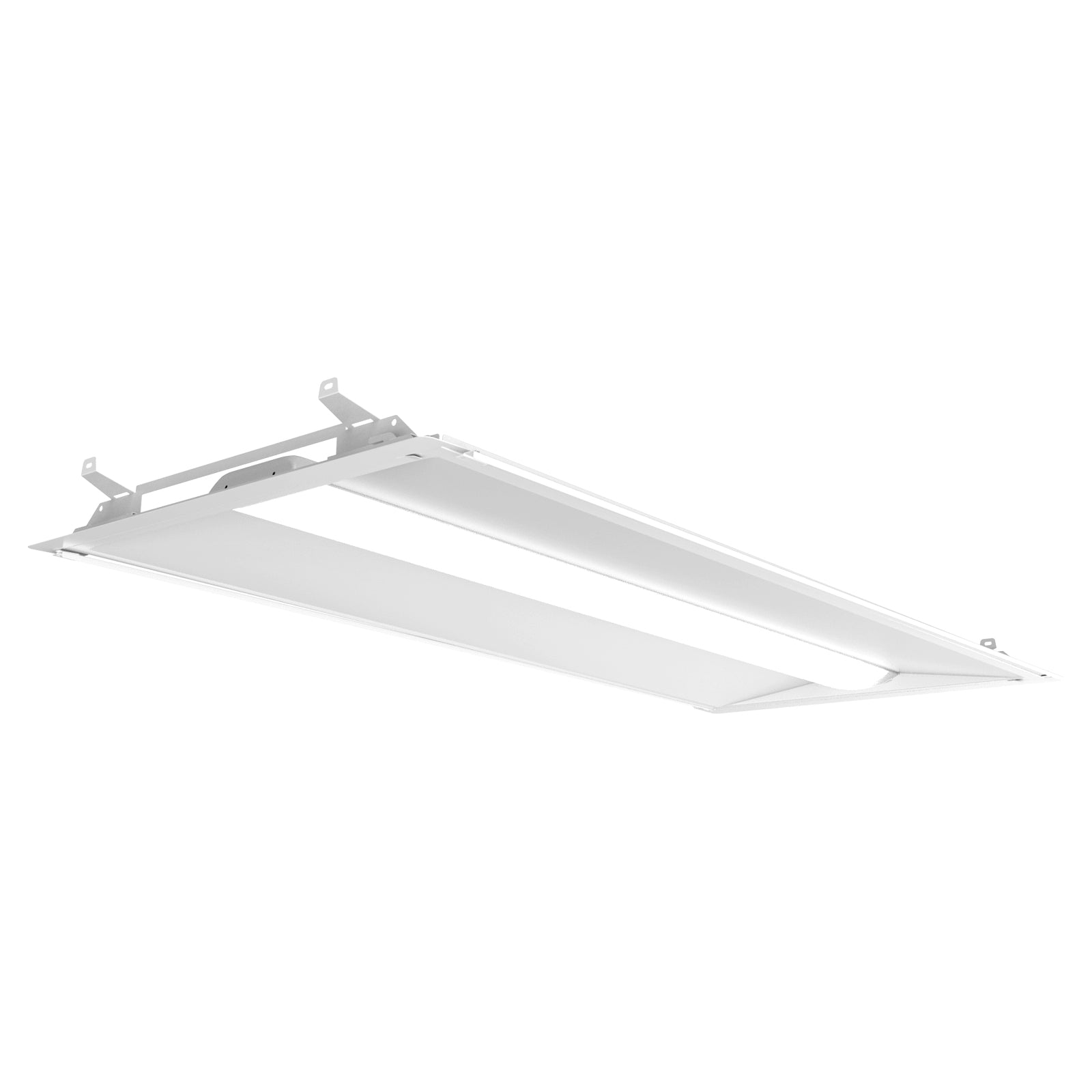 2x4 FT LED Troffer Rerofit Kit- Watts 35-30-25 - Kelvin 3500-4000-5000 - Wattage & CCT Selectable - Microwave and Bluetooth Ready- 4 Pack Gielight