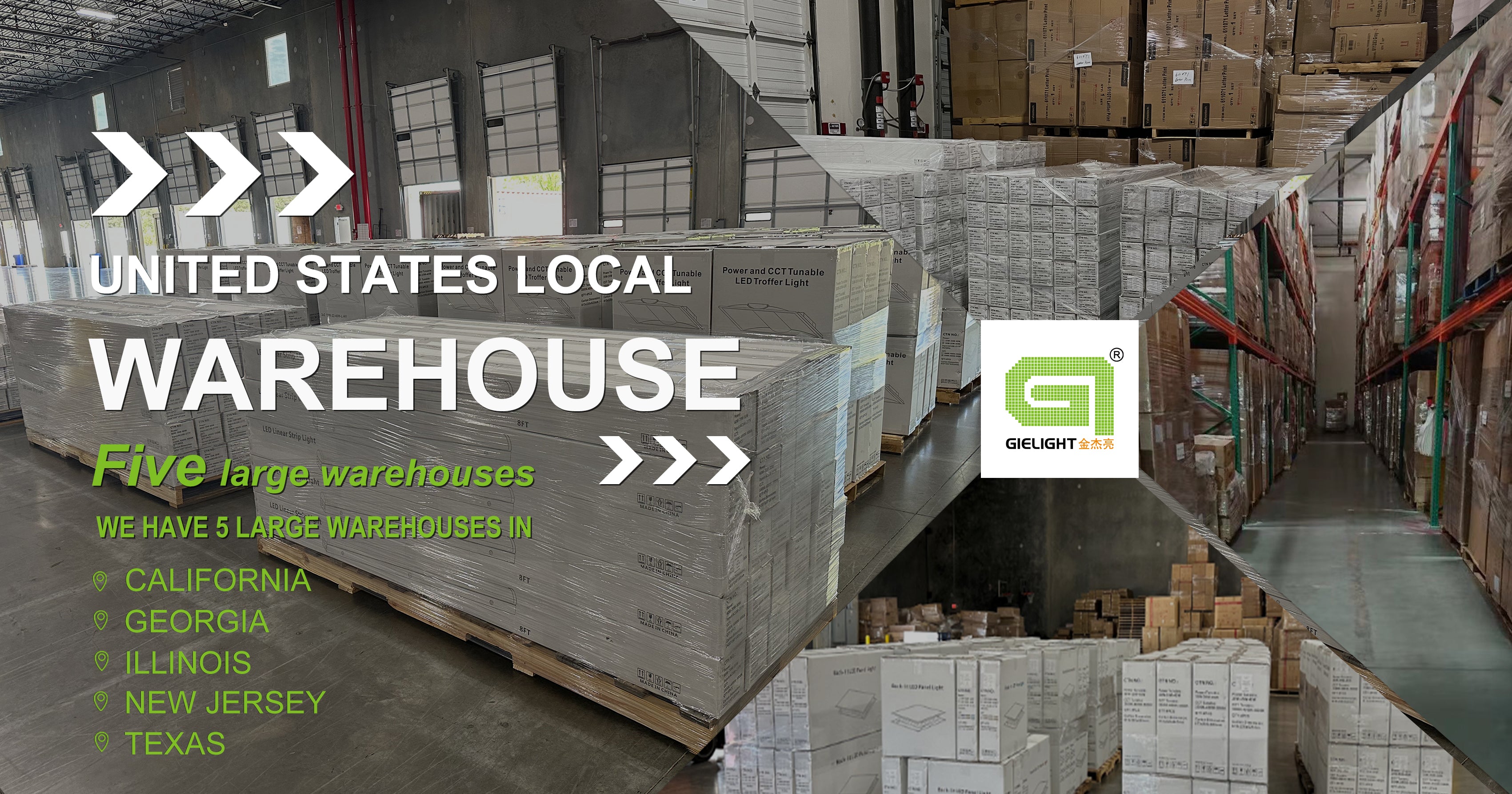 Lighting Up America: Discover Gielight Five Strategic Warehouses