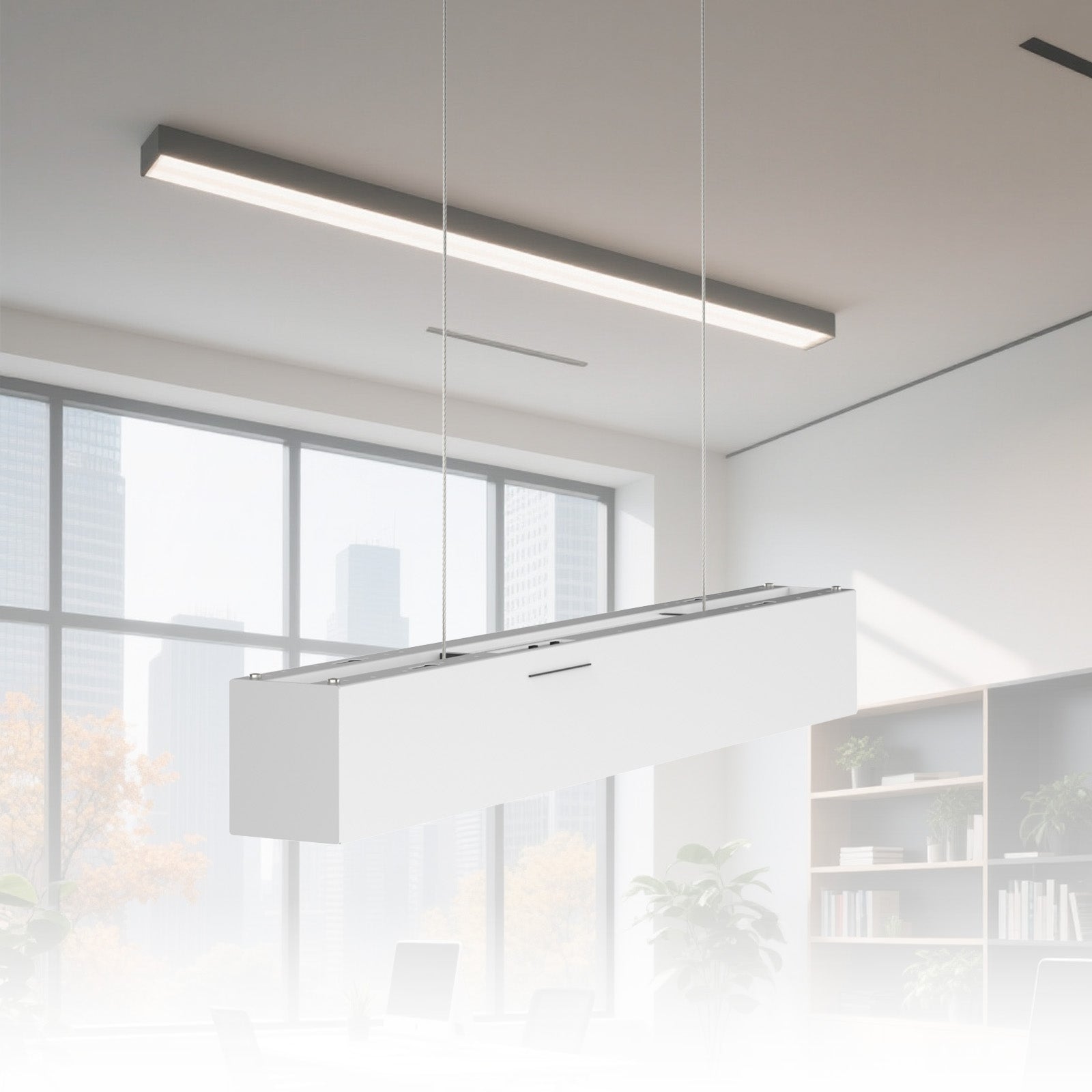 2 FT LED Linear Hanging (Suspended) Light - 25W - 6 Pack Gielight