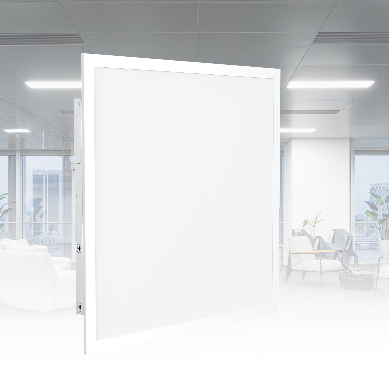 2x2 FT LED Panel - Watts 30-35-40 - Kelvin 3500-4000-5000 - Wattage & CCT Selectable - 4 Pack Gielight