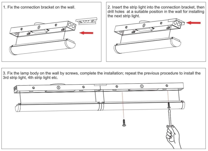 LED Light Connector Connector For Linear strip Light (Not sold separately) Gielight