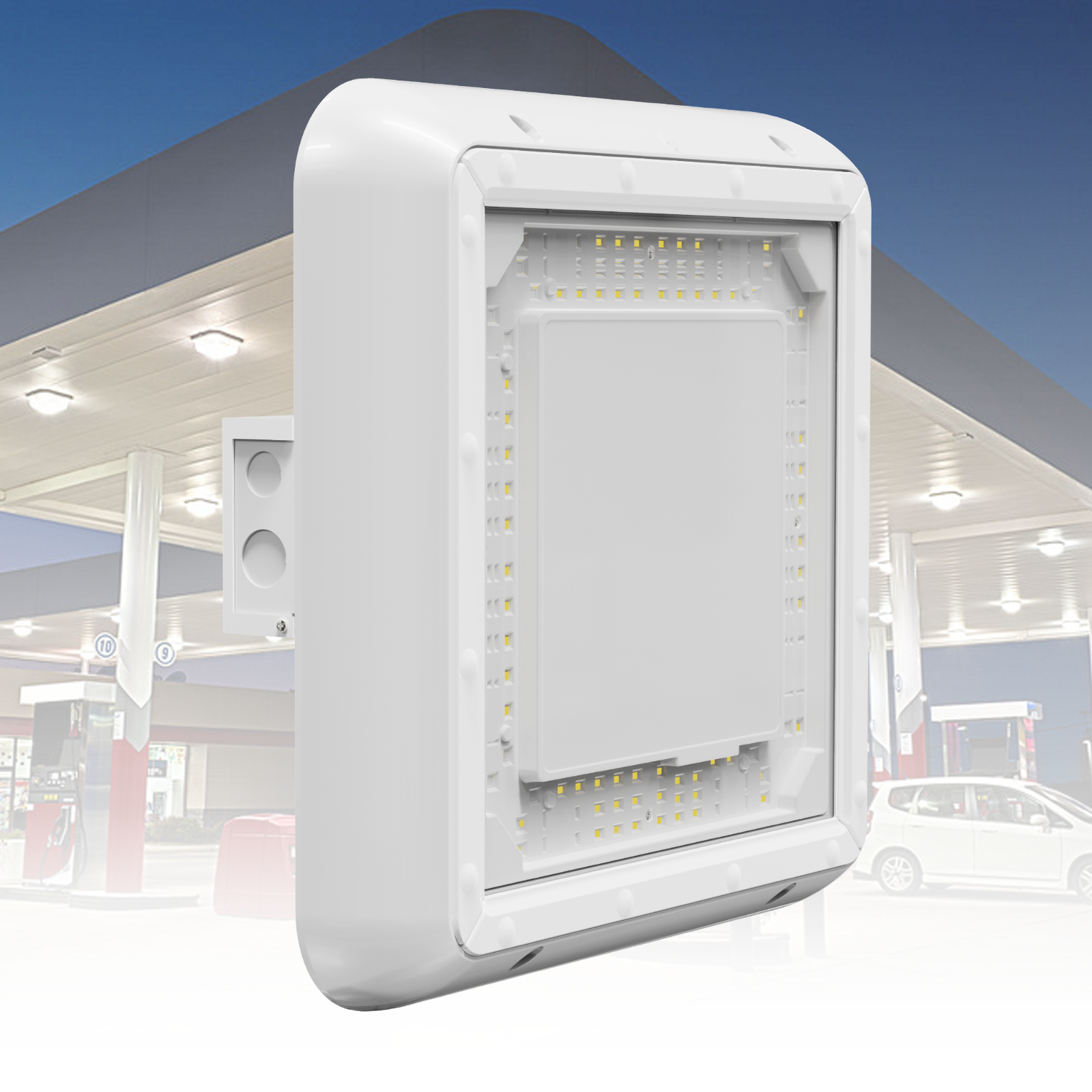 LED Canopy Light - 200W - Sensor Ready - Wattage & CCT Selectable Gielight